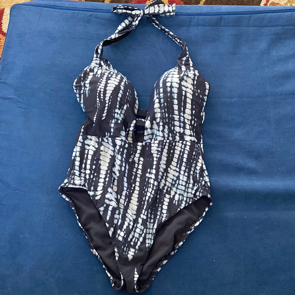 Navy/White One Piece